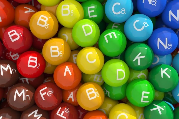 vitaminas y minerales te verde