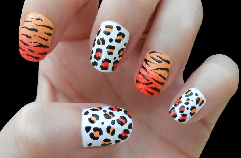 uñas animal print colores paso a paso uñas animal print colores paso a paso