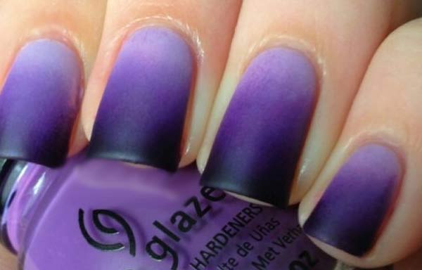 uñas degradadas color morado chulas uñas degradadas color morado chulas