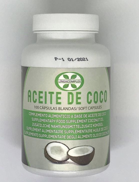 capsulas pastillas con aceite de coco