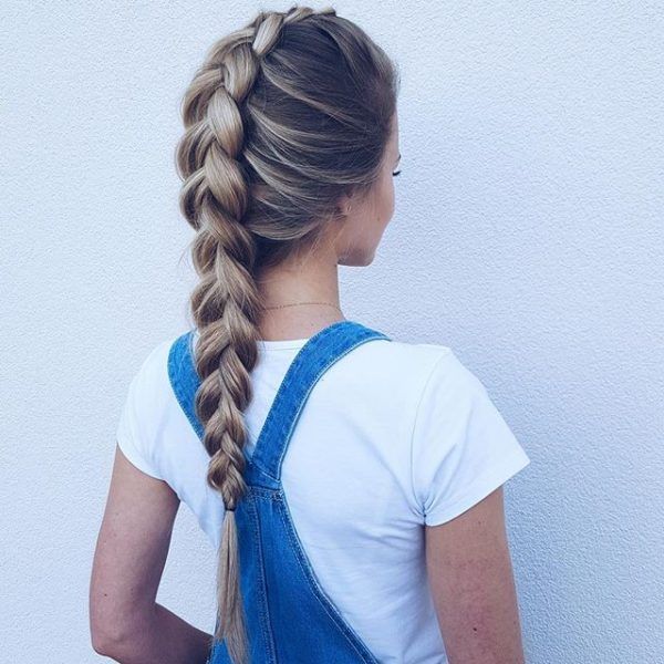 como se hace una trenza francesa 