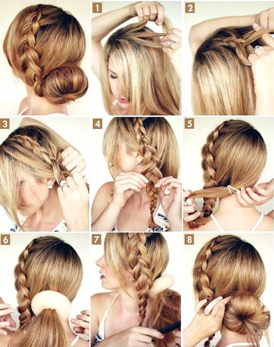 peinados con trenzas para bodas invitadas