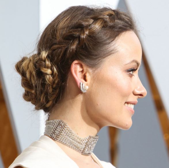 peinados de corona con trenza