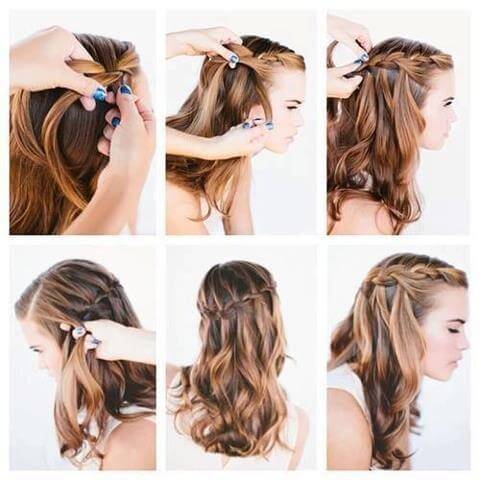 trenzas con ondas para niñas