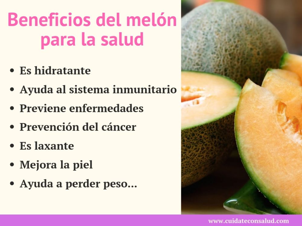 cuáles son los beneficios del melón