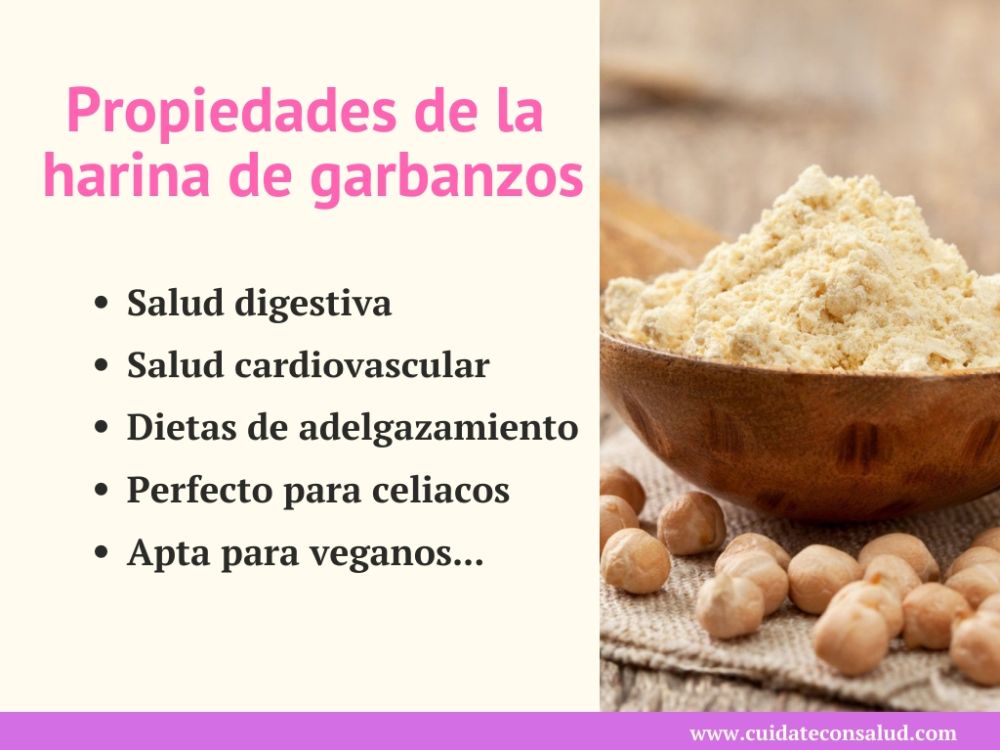 propiedades de la harina de garbanzos cuidate con salud