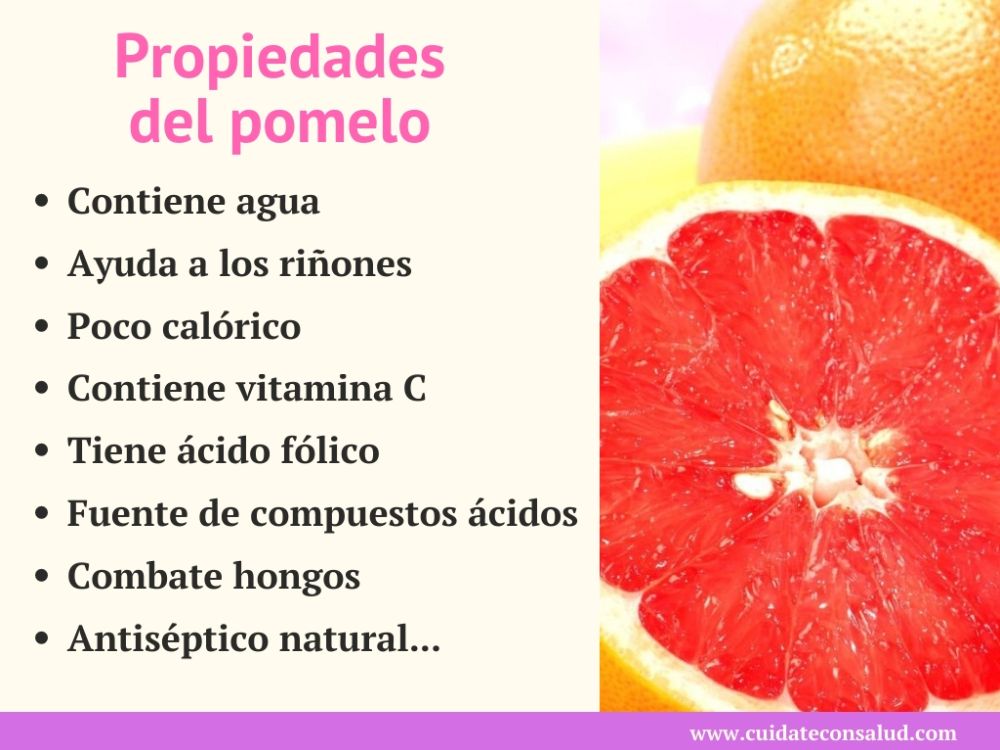 que propiedades tiene el pomelo